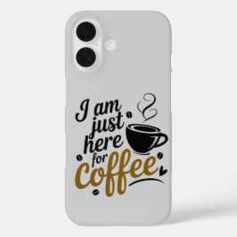 Coques iPhone 16 Caffeine Lovers - Edgy Typography iPhone 16