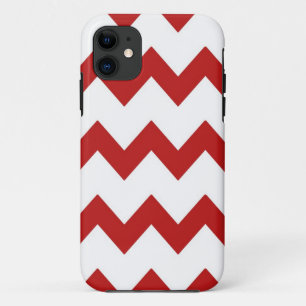 Etui iPhone Case-Mate Caisse blanche rouge de chevrons