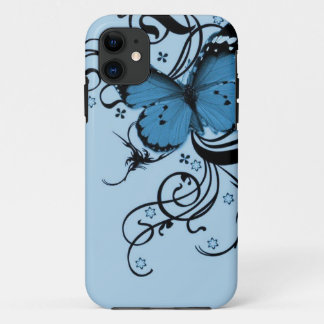Coques Pour iPhone Caisse bleue de l'iPhone 5 de papillon
