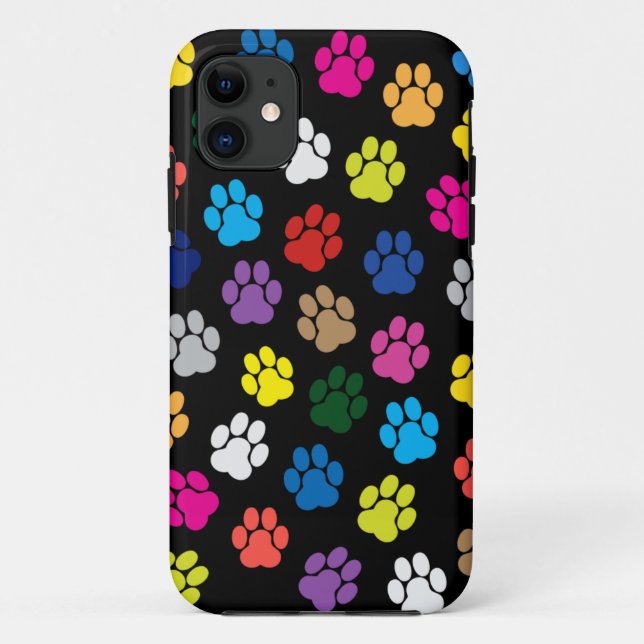 Coques Case-Mate iPhone Caisse colorée de l'iPhone 5 de pattes de chien (Dos)
