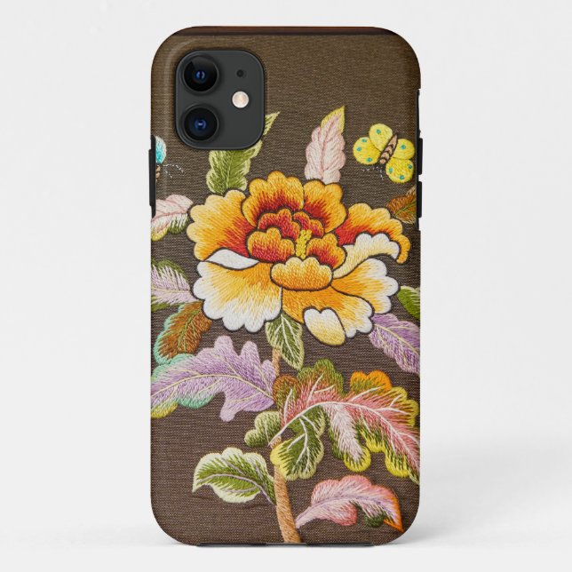 Coques Case-Mate iPhone caisse de broderie (Dos)