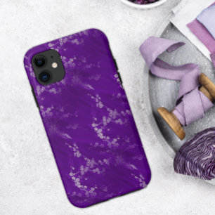 Coques Pour iPhone Caisse en soie pourpre asiatique de l'iPhone 5