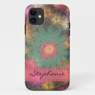 Coque Case-Mate Pour iPhone Caisse florale abstraite personnalisée de l'iPhon