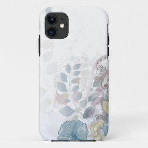 Etui iPhone Case-Mate caisse florale de l'aquarelle iPhone5 rose bleue