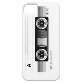 Coques Pour iPhone Caisse grise d'étiquette d'enregistreur à