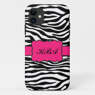 Coque iPhone 11 Caisse iPhone5 décorée d'un monogramme de rayure