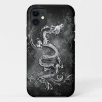 caisse noire et blanche de dragon