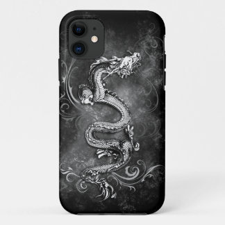Coques Pour iPhone caisse noire et blanche de dragon