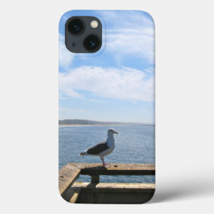 iPhone 13 Case Caisse pittoresque d'air d'iPad de mouette à peine