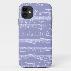 Coque Case-Mate Pour iPhone Caisse pourpre de l'iphone 5 de notes musicales