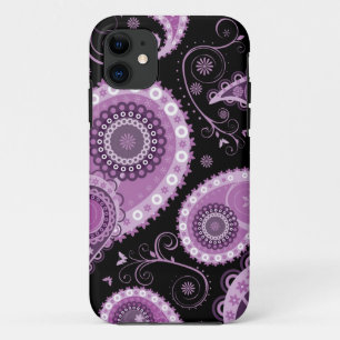 Etui iPhone Case-Mate Caisse pourpre de l'iPhone 5 de Paisley