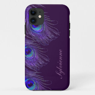Coque Case-Mate Pour iPhone caisse pourpre de l'iphone 5S de paon