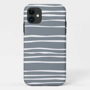 Case-Mate iPhone Case Caisse rayée géniale grise de l'iPhone 5/5S