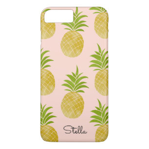 Coque iPhone 8 Plus/7 Plus Caisse rose d'ananas