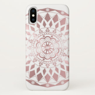 Case-Mate iPhone Case Caisse rose de l'iPhone X d'effet d'or