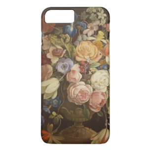 Coque Case-Mate Pour iPhone Caisse rose florale vintage élégante d'art de