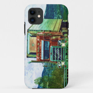 Coque iPhone 11 Caisse rouge de camion de cargaison de grande inst