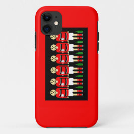 COQUES POUR iPhone "CAISSE ROUGE DE TÉLÉPHONE DE RUGBY "