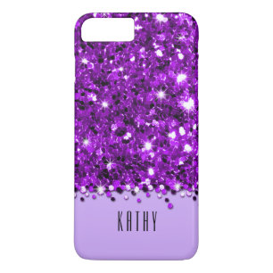 Coque Case-Mate Pour iPhone Caisse scintillante pourpre fascinante de