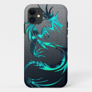 Coques Pour iPhone caisse tribale verte de téléphone de dragon