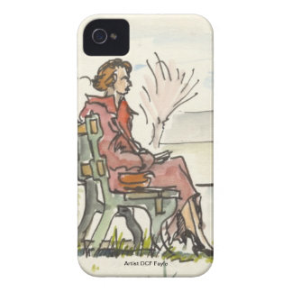 Étui iPhone 4 Caisse vintage de Blackberry de moment tranquille