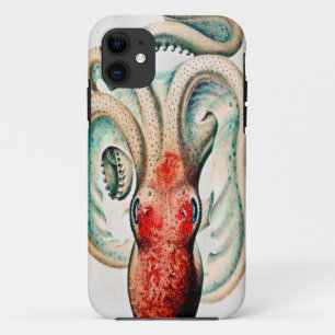 Coque iPhone 11 Caisse vintage de poulpe