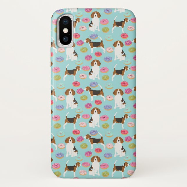 Coques Case-Mate iPhone Caisses de beignet de beagle (Dos)