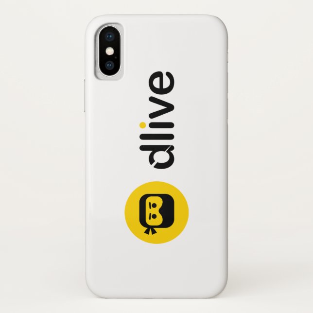 Coques Case-Mate iPhone Caisses noires de téléphone de logo de DLive (Dos)