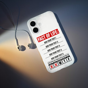 Coques iPhone 16 Calendrier Fact of Life dit WTF Humour