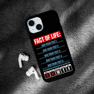 Coque Pour iPhone 15 Calendrier Fact of Life : humour WTF