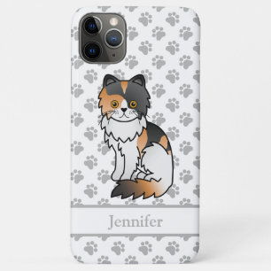 Case-Mate iPhone Case Calico Persian Mignon Chat de Dessin Animé & Nom