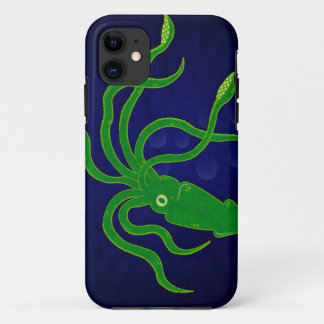 Case-Mate iPhone Case Calmar texturisé vert clair dans un océan bleu