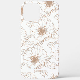 Case-Mate iPhone Case Camel| Schéma floral Boho personnalisé