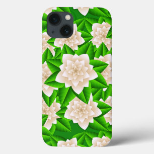 Case-Mate iPhone Case Camélias blancs et feuilles vertes