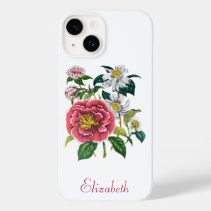 Coque Pour iPhone 14 Camellias personnalisés
