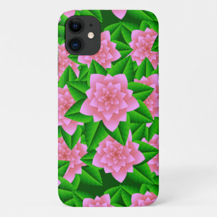 Coques Pour iPhone Camellias rose glace et Feuilles verts