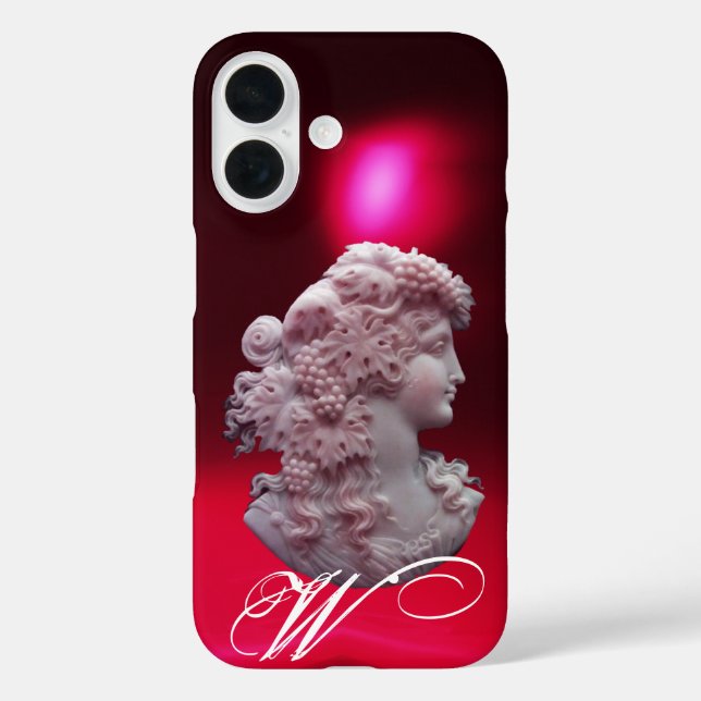 COQUES Case-Mate iPhone CAMEO ANTIQUE, DAME AUX RAISONS ET AUX GRAPEVINES (Verso)