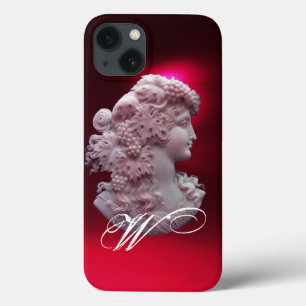 COQUES POUR iPhone CAMEO ANTIQUE, DAME AUX RAISONS ET AUX GRAPEVINES