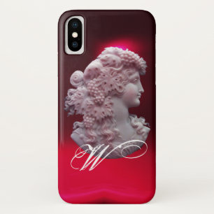 COQUE Case-Mate POUR iPhone CAMEO ANTIQUE, DAME AUX RAISONS ET AUX GRAPEVINES