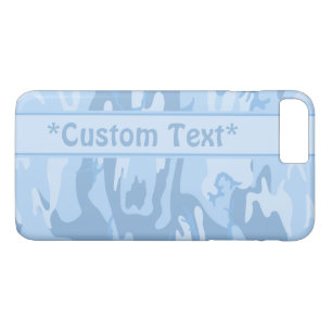 Etui iPhone Case-Mate Caméra bleu clair avec texte personnalisé