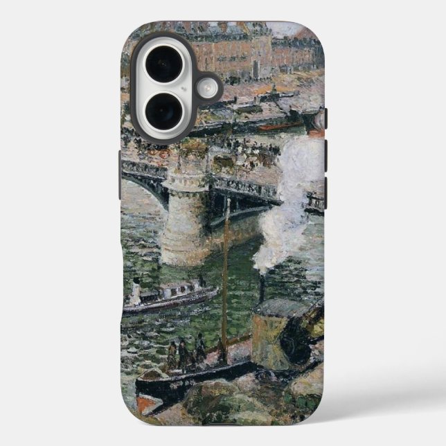 Coques Case-Mate iPhone Camille Pissarro Pont Boieldieu à Rouen Peinture (Verso)