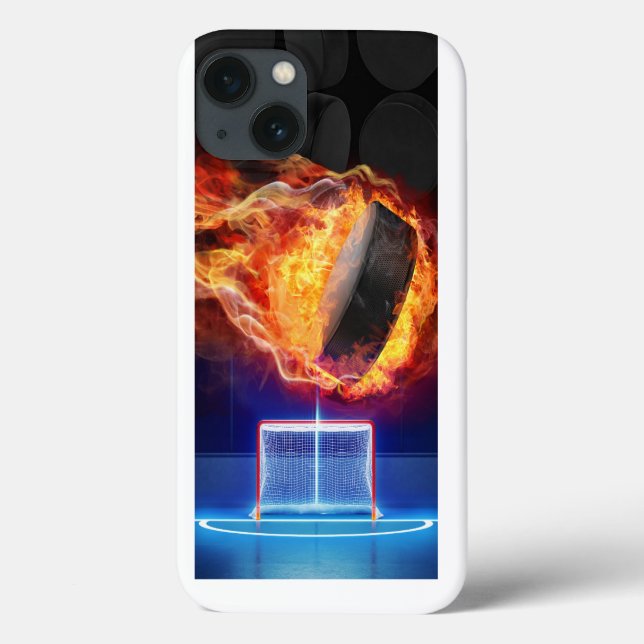 Coques Case-Mate iPhone Camion de hockey en flammes (Verso)
