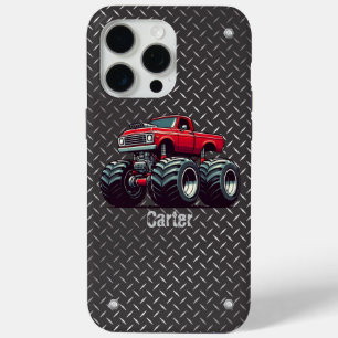 Coque iPhone 15 Pro Max Camion monstre rouge