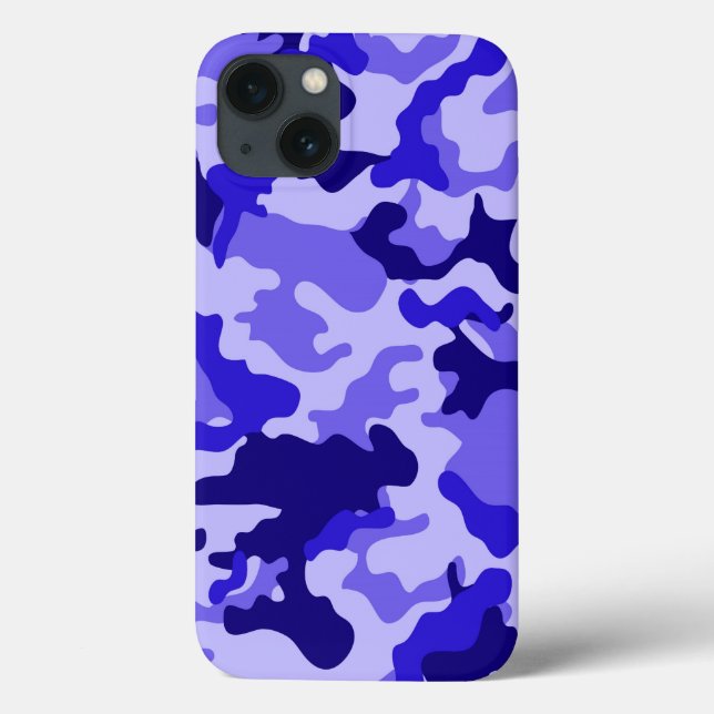 Coques Case-Mate iPhone Camo bleu océan (Verso)