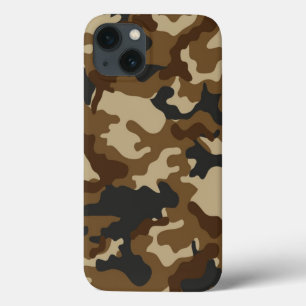 iPhone 13 Coque Camo Brown