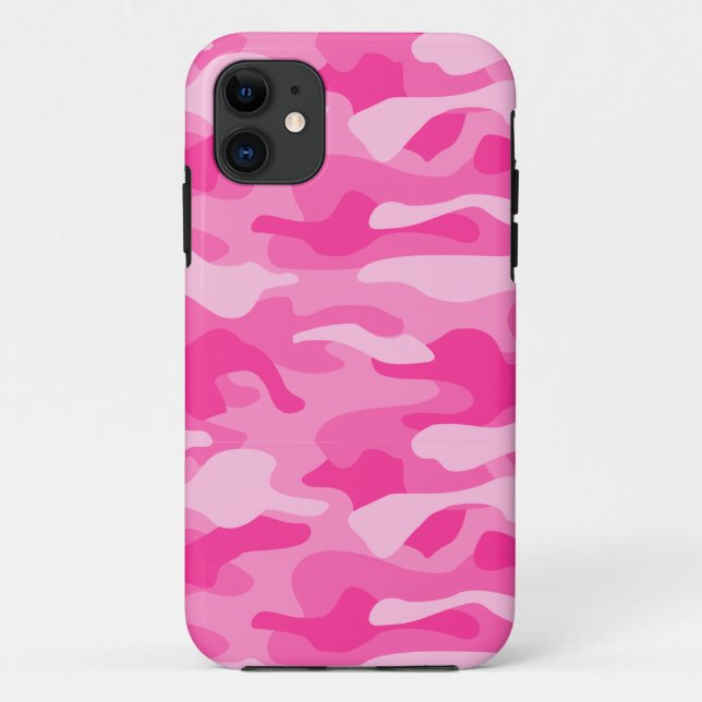 Coques Case-Mate iPhone Camo couleur rose perse (Dos)