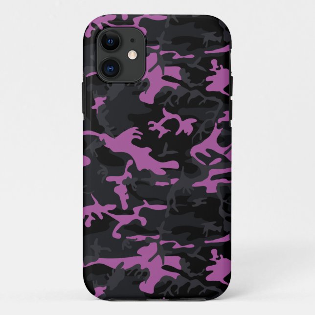 Coques Case-Mate iPhone Camo en rose coupé (Dos)