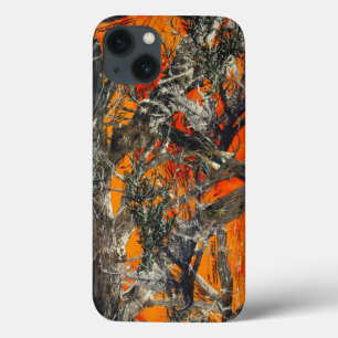 iPhone 13 Coque Camo orange lourd