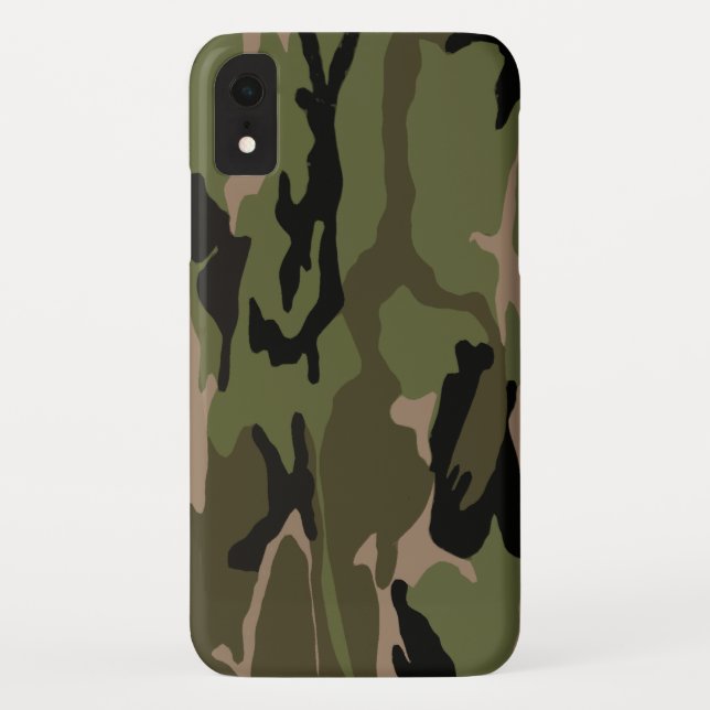 Coques Case-Mate iPhone Camo vert (Dos)