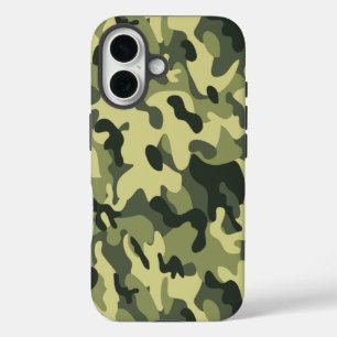 Coques iPhone 16 Camo vert